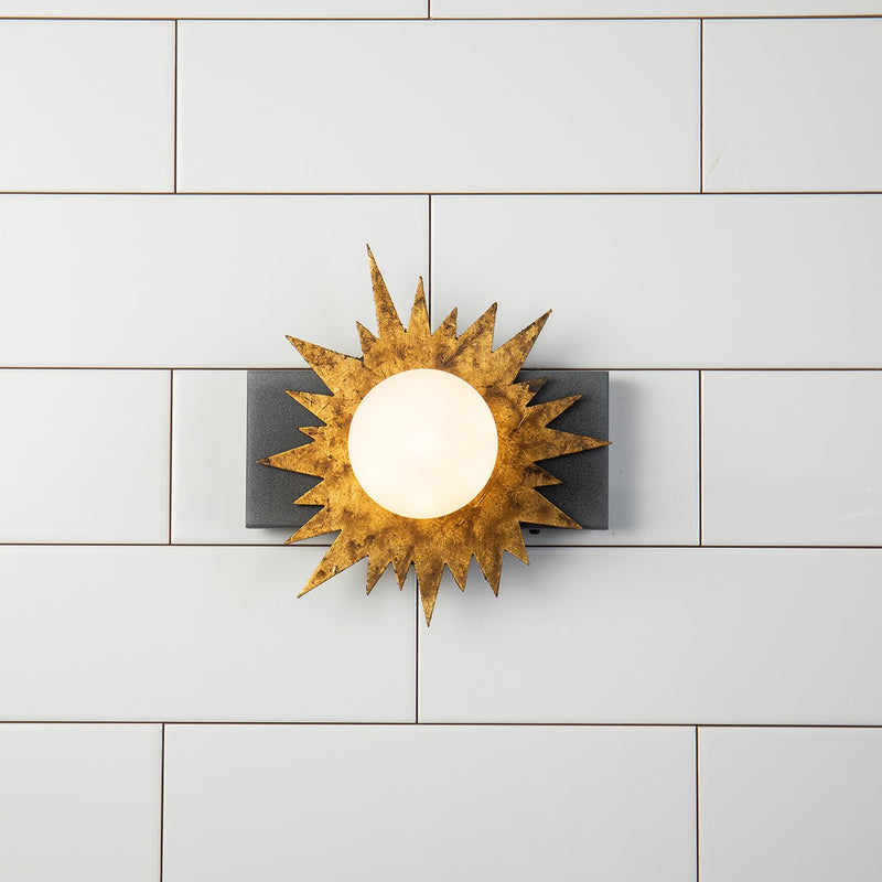 Lucas + McKearn BB90417-1 LED Wall Sconce, Wzc+Gold