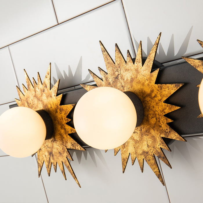 Lucas + McKearn BB90417-3 LED Bath Vanity, Wzc+Gold