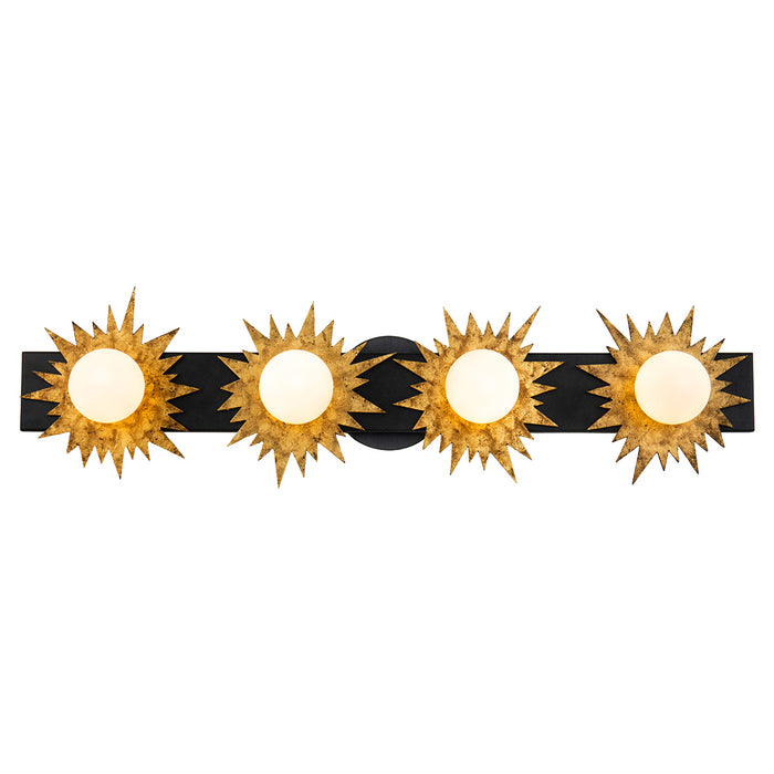 Lucas + McKearn BB90417-4 Four Light Vanity, Wzc+Gold