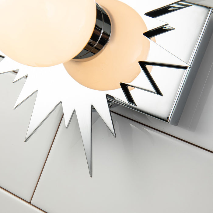 Lucas + McKearn BB90417PC-1 LED Wall Sconce, Polished Chrome