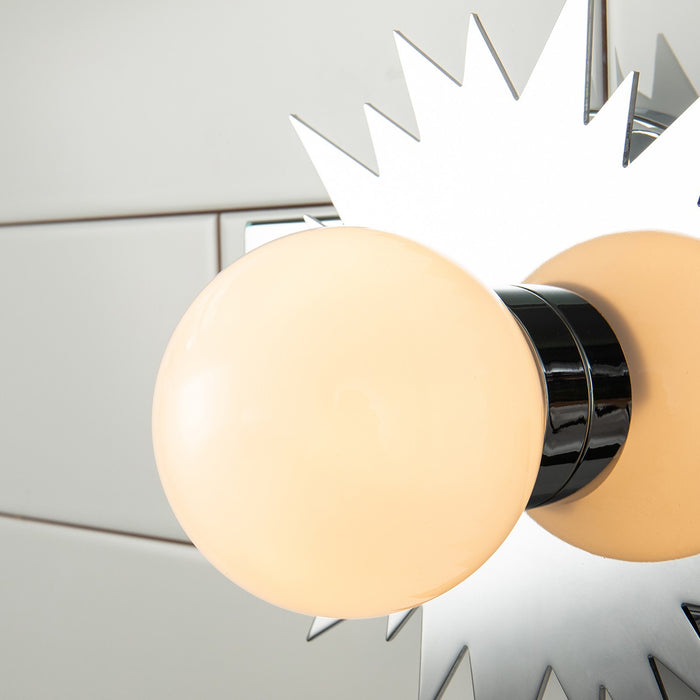 Lucas + McKearn BB90417PC-1 LED Wall Sconce, Polished Chrome