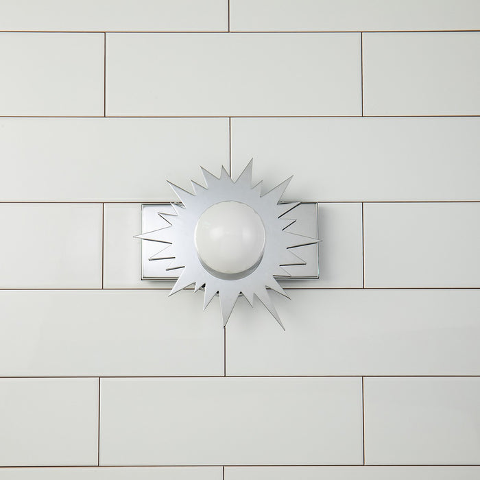 Lucas + McKearn BB90417PC-1 LED Wall Sconce, Polished Chrome