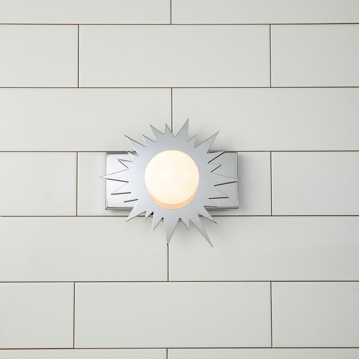 Lucas + McKearn BB90417PC-1 LED Wall Sconce, Polished Chrome