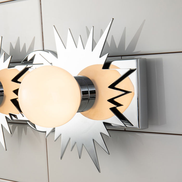 Lucas + McKearn BB90417PC-2 LED Bath Vanity, Polished Chrome
