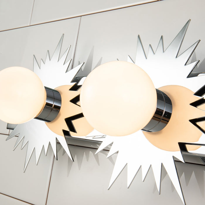 Lucas + McKearn BB90417PC-4 Four Light Vanity, Polished Chrome