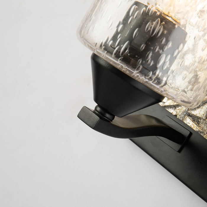 Lucas + McKearn BB90586MB-1B1S One Light Wall Sconce, Matte Black