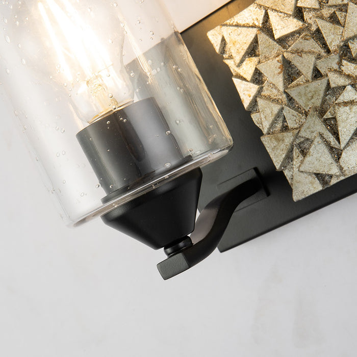 Lucas + McKearn BB90586MB-2B1S Two Light Vanity, Matte Black