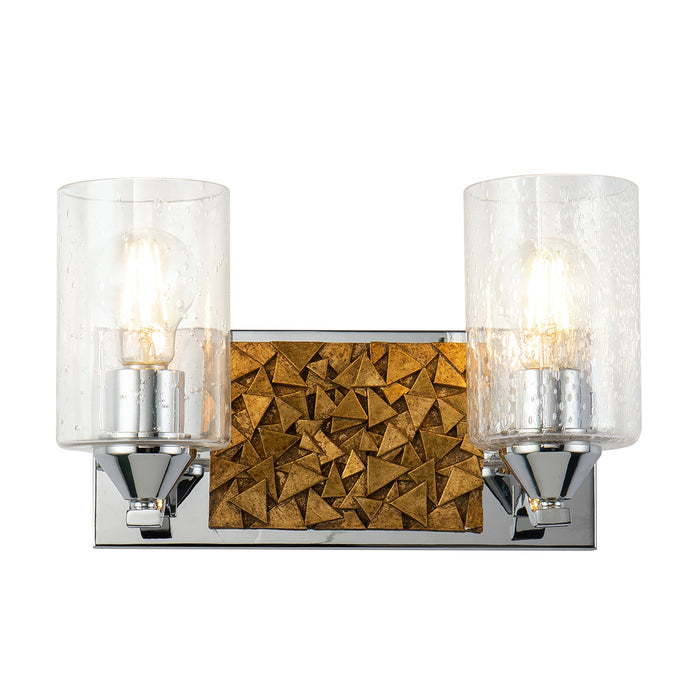 Lucas + McKearn BB90586PC-2B1G Two Light Vanity, Polished Chrome