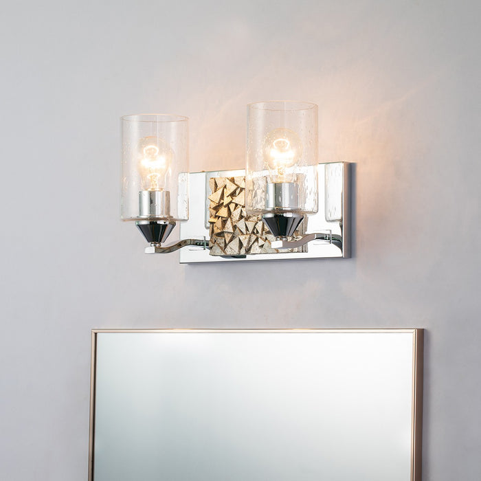 Lucas + McKearn BB90586PC-2B1S Two Light Vanity, Polished Chrome