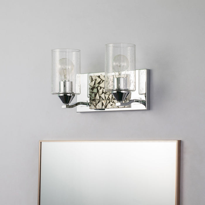 Lucas + McKearn BB90586PC-2B1S Two Light Vanity, Polished Chrome