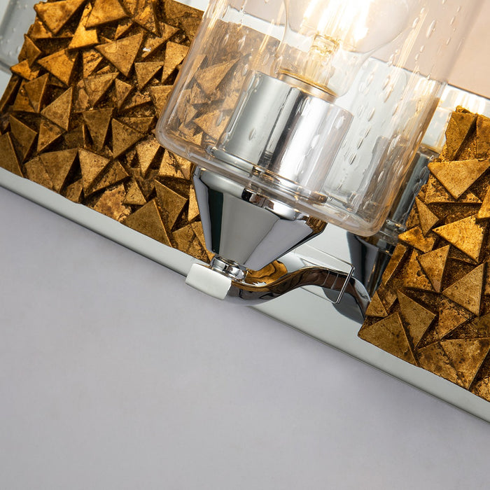 Lucas + McKearn BB90586PC-3B1G Three Light Vanity, Polished Chrome