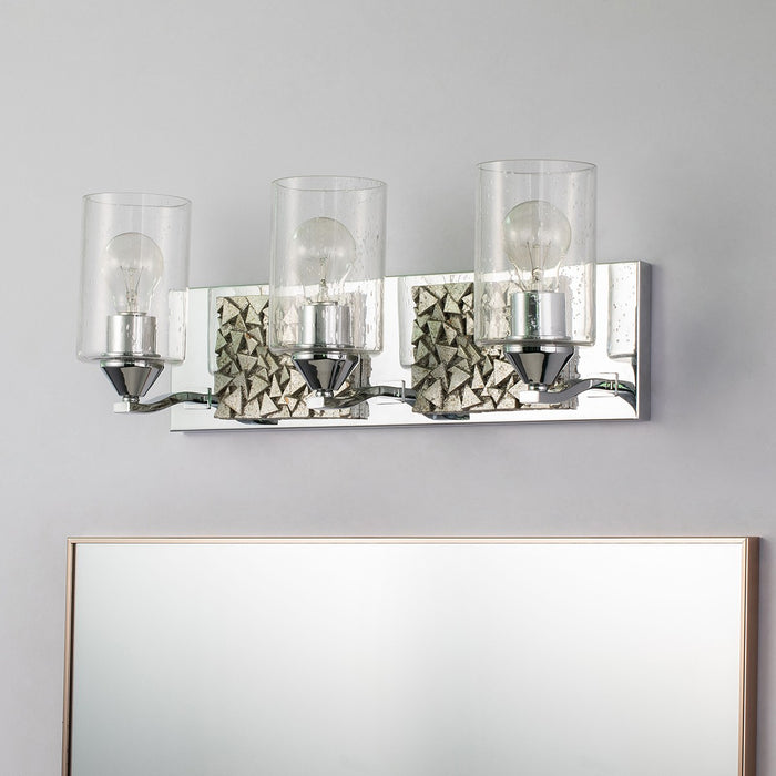 Lucas + McKearn BB90586PC-3B1S Three Light Vanity, Polished Chrome
