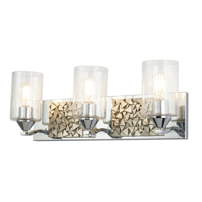 Lucas + McKearn BB90586PC-3B1S Three Light Vanity, Polished Chrome