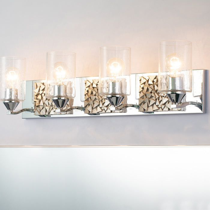 Lucas + McKearn BB90586PC-4B1S Four Light Vanity, Polished Chrome