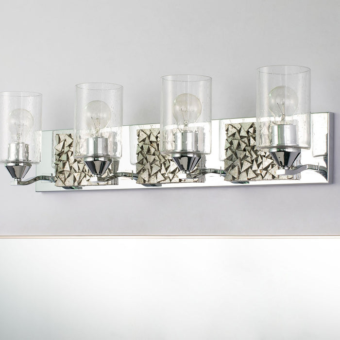 Lucas + McKearn BB90586PC-4B1S Four Light Vanity, Polished Chrome