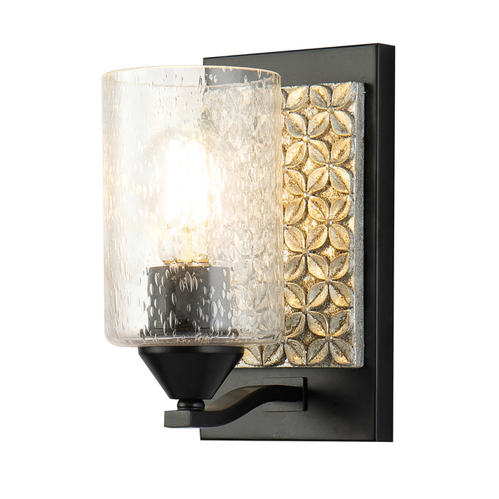 Lucas + McKearn BB90587MB-1B2S One Light Wall Sconce, Matte Black