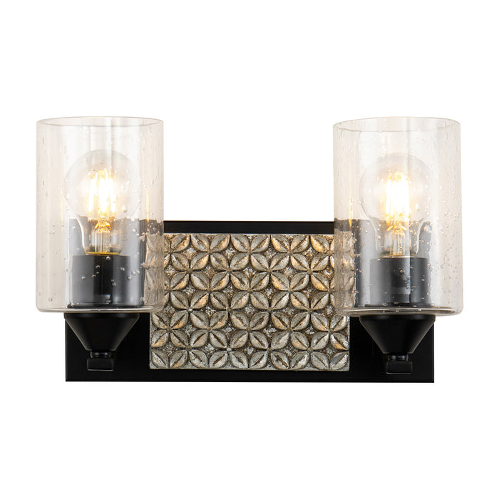 Lucas + McKearn BB90587MB-2B2S Two Light Vanity, Matte Black
