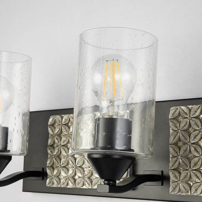 Lucas + McKearn BB90587MB-3B2S Three Light Vanity, Matte Black