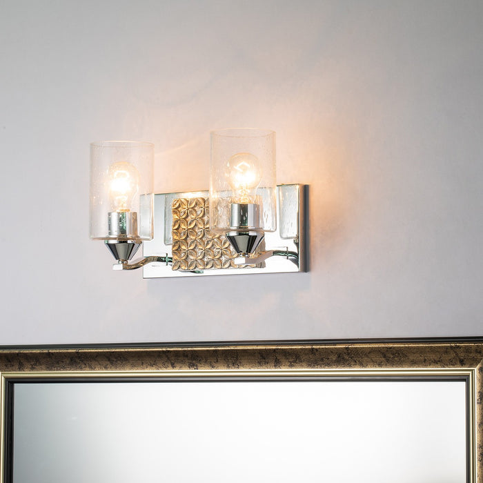 Lucas + McKearn BB90587PC-2B2S Two Light Vanity, Polished Chrome