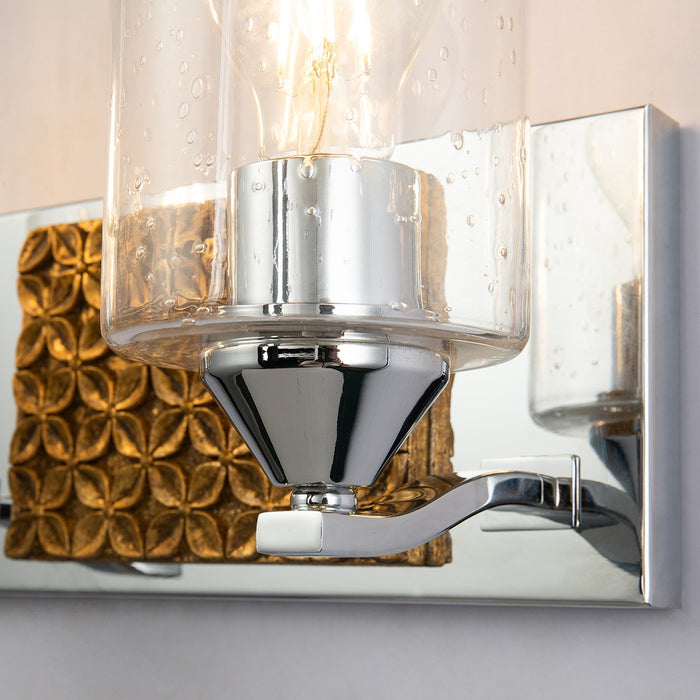 Lucas + McKearn BB90587PC-3B2G Three Light Vanity, Polished Chrome