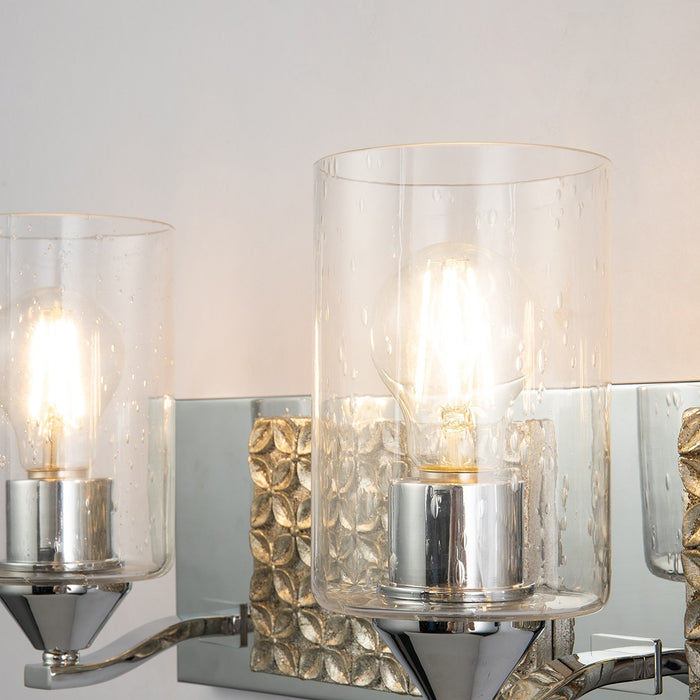 Lucas + McKearn BB90587PC-3B2S Three Light Vanity, Polished Chrome