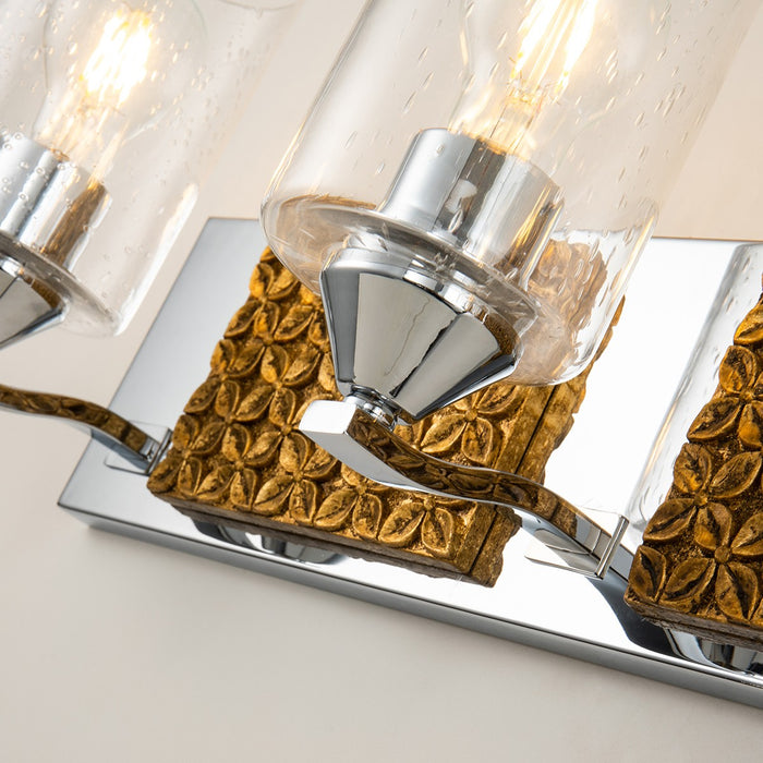 Lucas + McKearn BB90587PC-4B2G Four Light Vanity, Polished Chrome