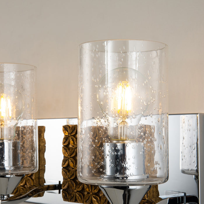 Lucas + McKearn BB90587PC-4B2G Four Light Vanity, Polished Chrome