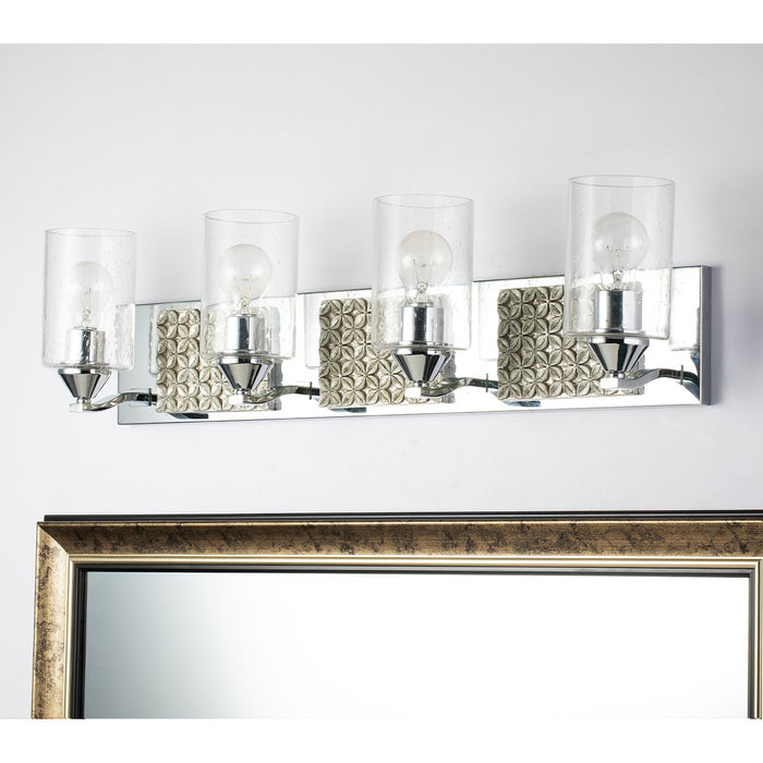 Lucas + McKearn BB90587PC-4B2S Four Light Vanity, Polished Chrome