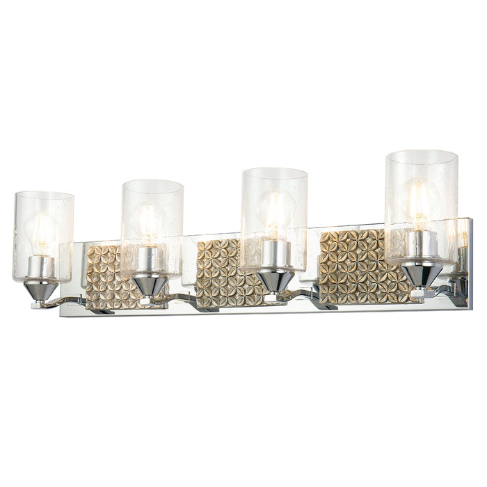 Lucas + McKearn BB90587PC-4B2S Four Light Vanity, Polished Chrome