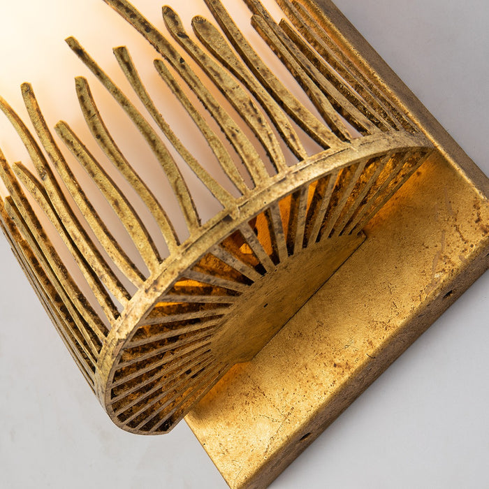 Lucas + McKearn BB90610G-1 One Light Wall Sconce, Gold