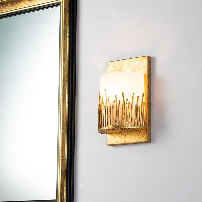 Lucas + McKearn BB90610G-1 One Light Wall Sconce, Gold