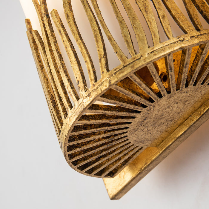 Lucas + McKearn BB90610G-2 Two Light Vanity, Gold