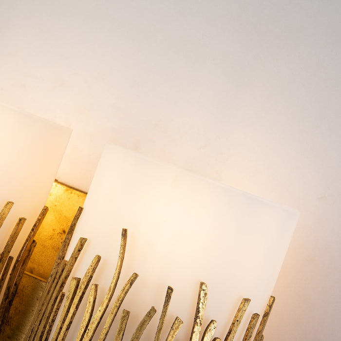 Lucas + McKearn BB90610G-2 Two Light Vanity, Gold