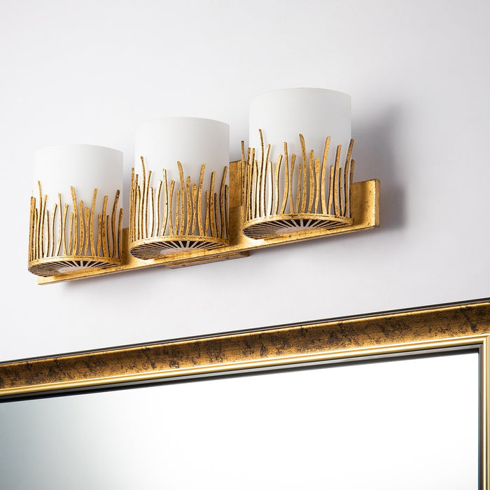 Lucas + McKearn BB90610G-3 Three Light Vanity, Gold