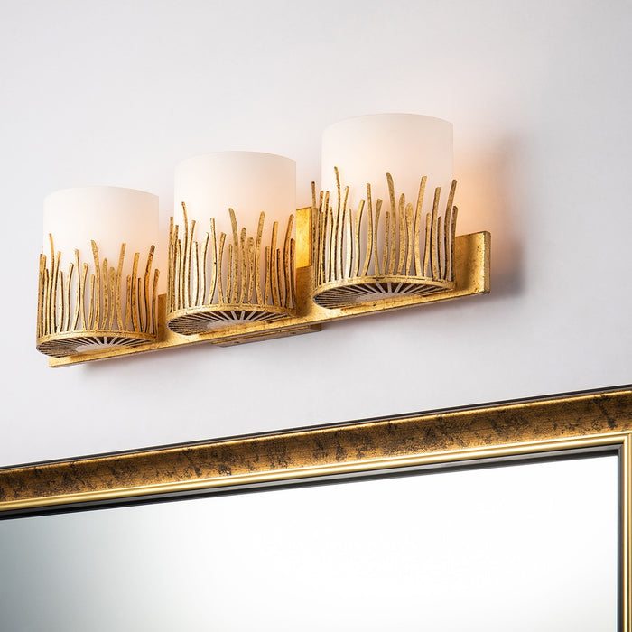 Lucas + McKearn BB90610G-3 Three Light Vanity, Gold