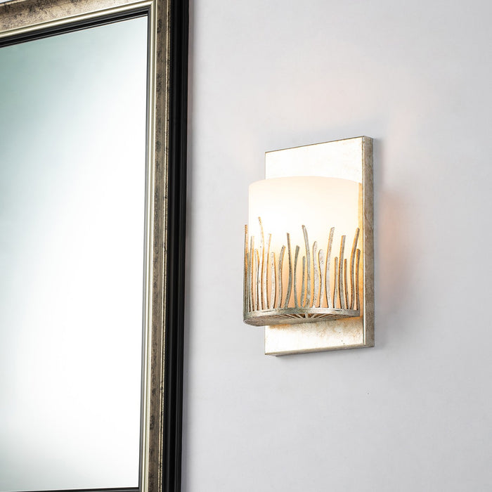 Lucas + McKearn BB90610S-1 One Light Wall Sconce, Silver
