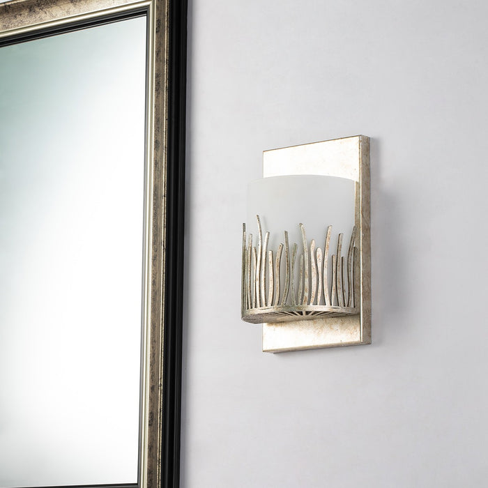 Lucas + McKearn BB90610S-1 One Light Wall Sconce, Silver