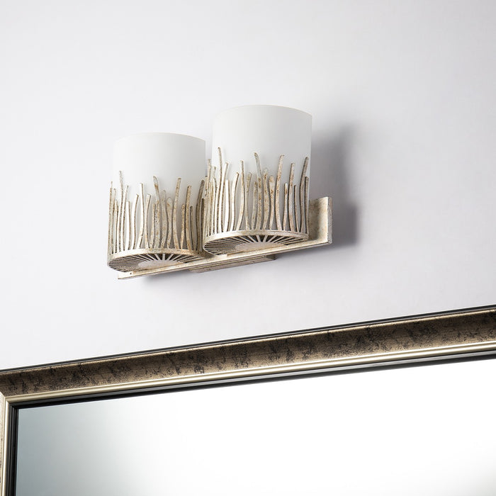 Lucas + McKearn BB90610S-2 Two Light Vanity, Silver