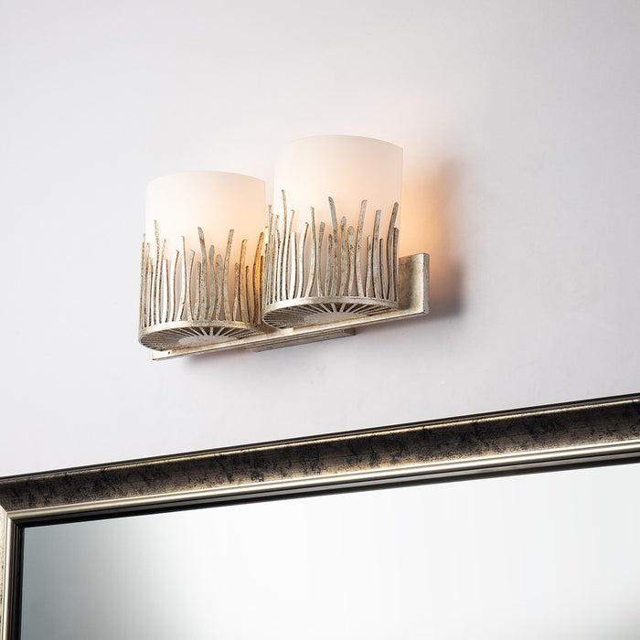 Lucas + McKearn BB90610S-2 Two Light Vanity, Silver