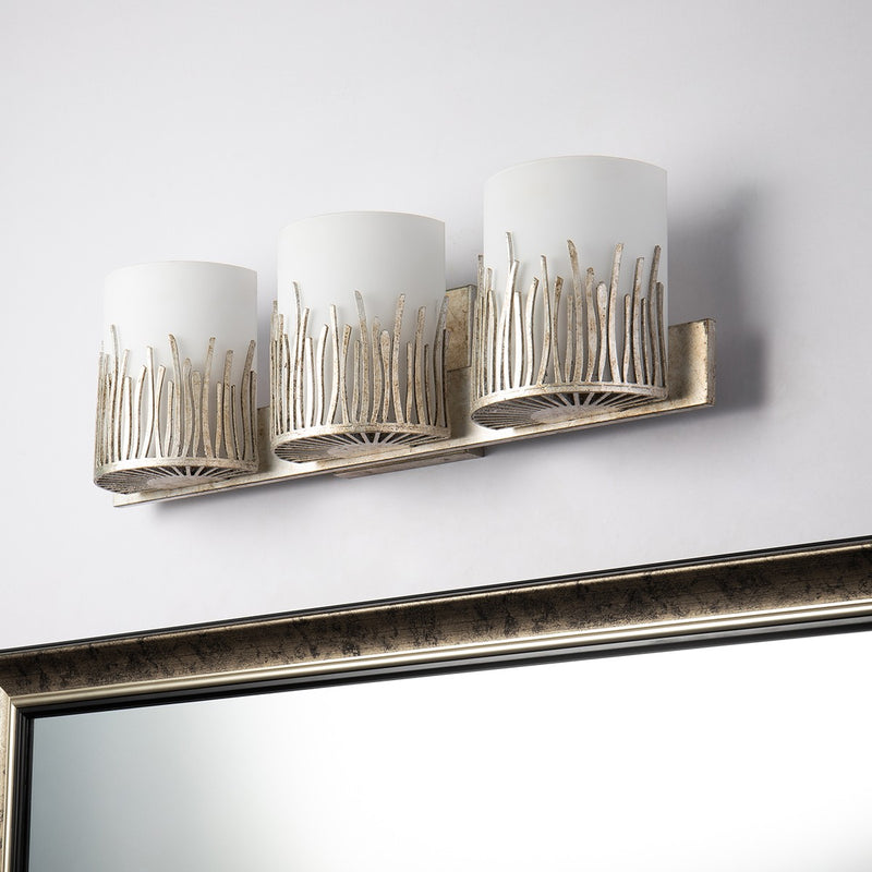 Lucas + McKearn BB90610S-3 Three Light Vanity, Silver