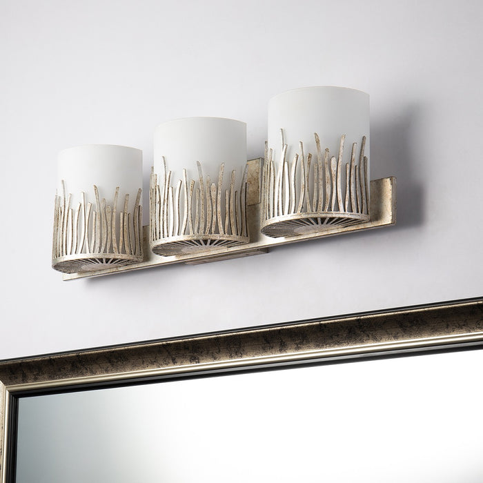 Lucas + McKearn BB90610S-3 Three Light Vanity, Silver