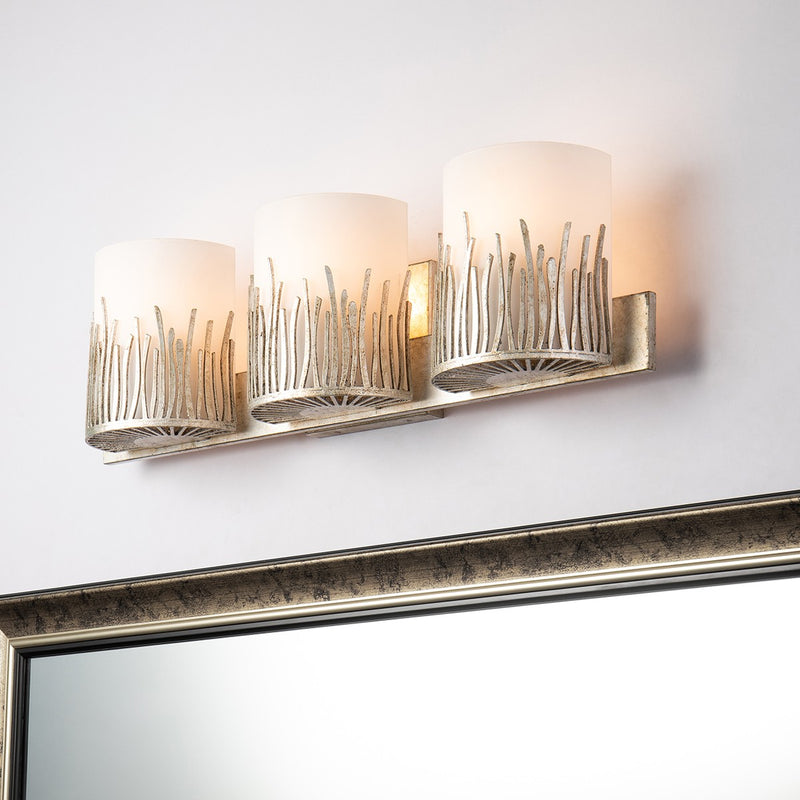 Lucas + McKearn BB90610S-3 Three Light Vanity, Silver