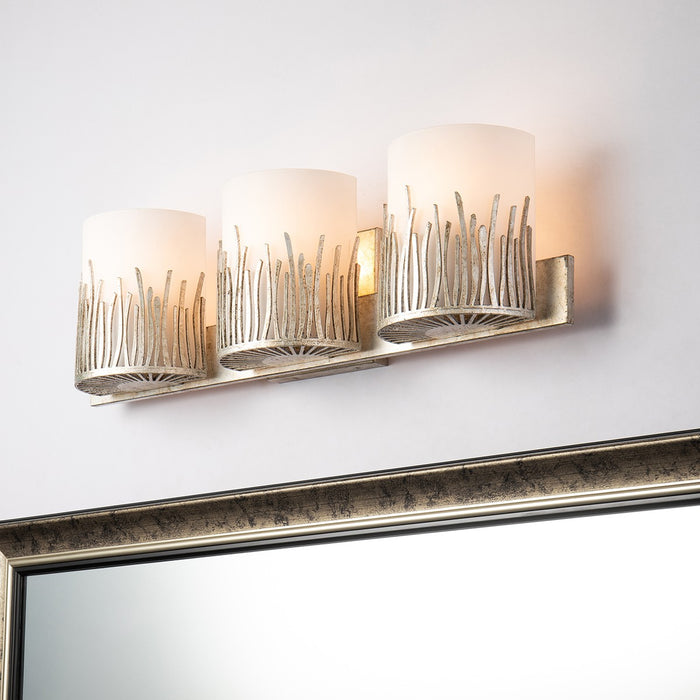 Lucas + McKearn BB90610S-3 Three Light Vanity, Silver