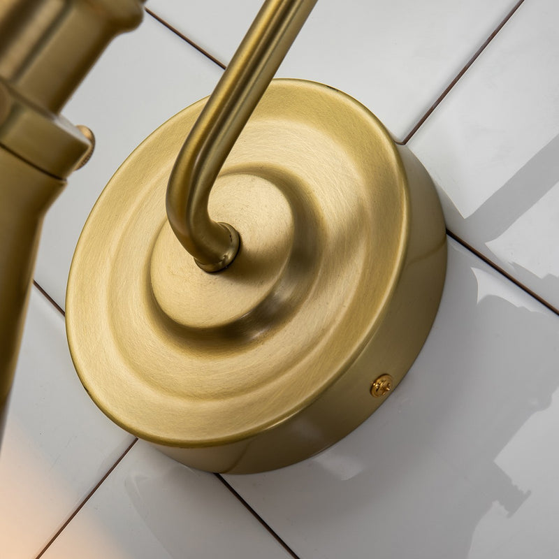 Lucas + McKearn BB90684AGB-1 One Light Wall Sconce, Aged Brass