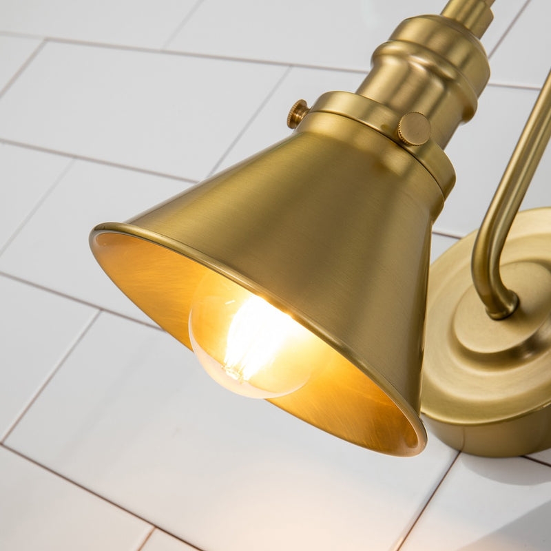 Lucas + McKearn BB90684AGB-1 One Light Wall Sconce, Aged Brass