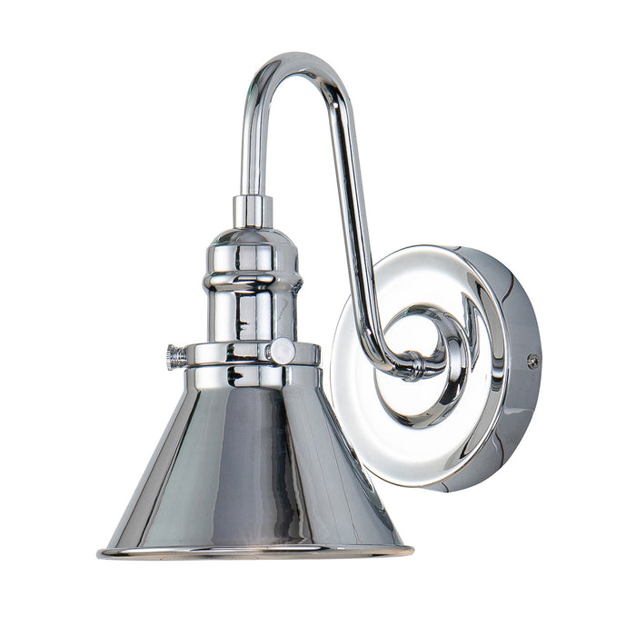 Lucas + McKearn BB90684PC-1 One Light Wall Sconce, Polished Chrome