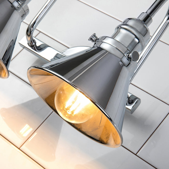 Lucas + McKearn BB90684PC-2 Two Light Vanity, Polished Chrome