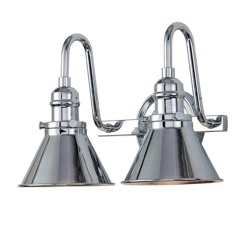 Lucas + McKearn BB90684PC-2 Two Light Vanity, Polished Chrome