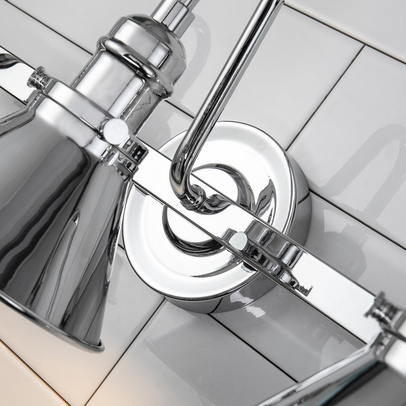 Lucas + McKearn BB90684PC-3 Three Light Vanity, Polished Chrome