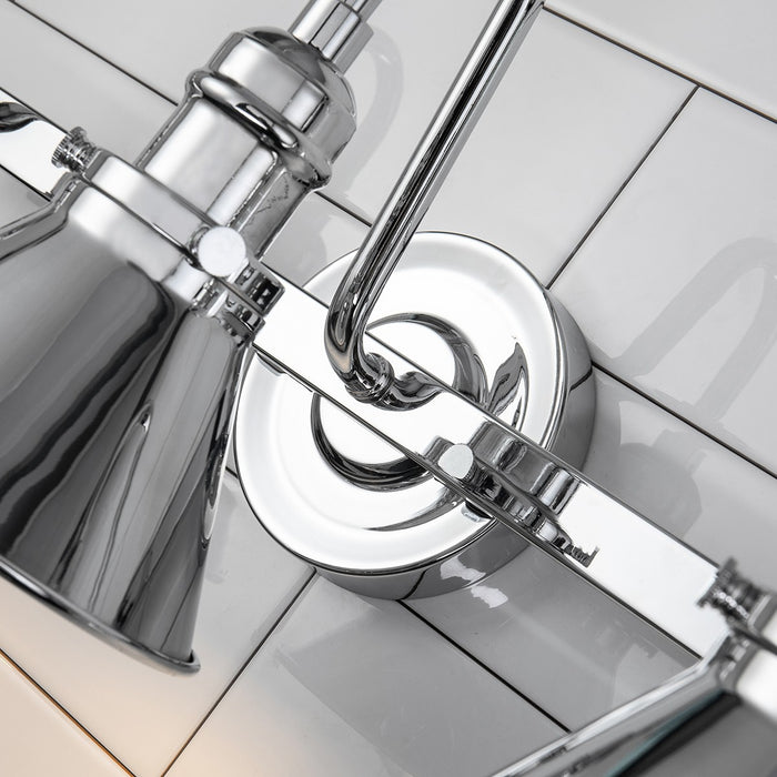 Lucas + McKearn BB90684PC-3 Three Light Vanity, Polished Chrome
